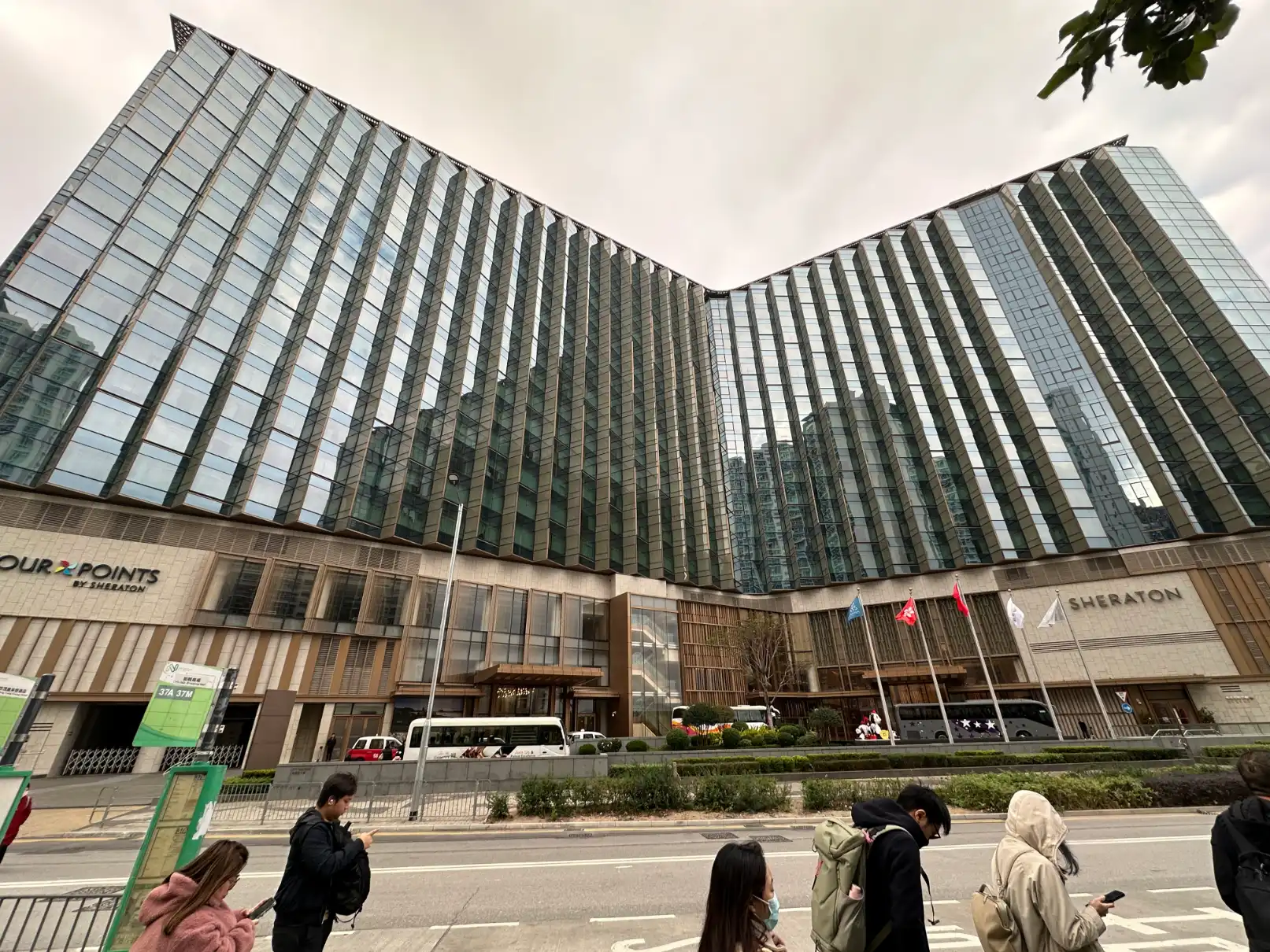 Front of Four points Sheraton Hong Kong Tung Chung