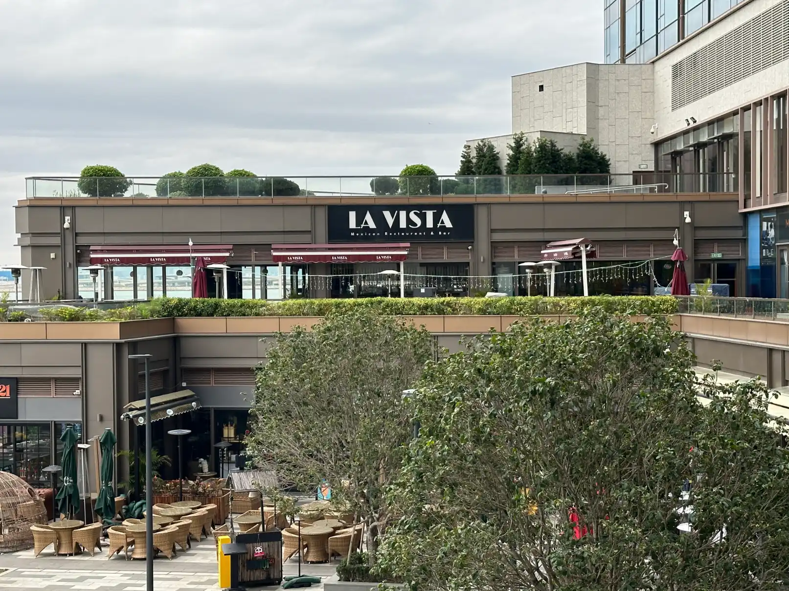 La Vista Mexican Restaurant in the Hotel's Courtyard - Four Points Sheraton Hong Kong Tung Chung Hotel - Kenneth Holland